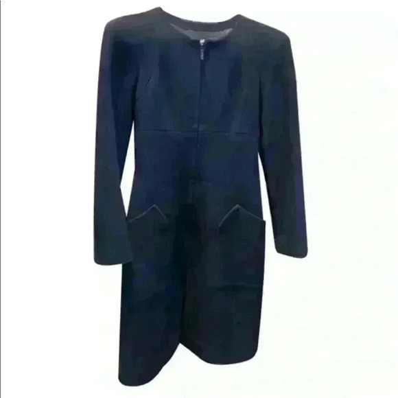 Chanel navy blue wool dress - Picture 1 of 11